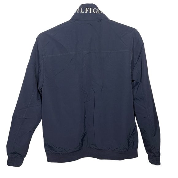 Tommy Hilfiger Navy Hidden Hood Jacket - Picture 4 of 5